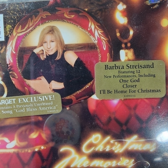 NOS unopened Vintage Barbra Streisand Christmas Memories 12 track CD - Picture 3 of 6